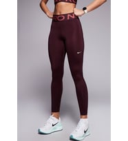 Nike Pro Sculpt Dri Fit High Rise Full Length Leggings Kadın Yüksek Bel Antrenman Tayt Bordo