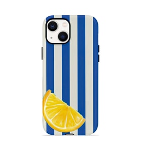 iPhone 15 Vorian Çift Katmanlı MagSafe Kılıf Lemon Coast Stripe