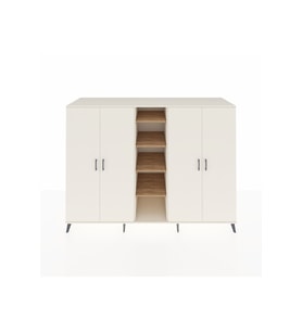 Kronos Dolap 12 Raflı 4 Kapaklı 220x59x163 Aytaşı-Aytaşı/Çam