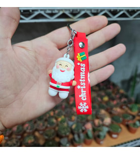 Noel Baba Figürlü Sevimli Anahtarlık/Çanta Süsü/ Araba Süsü