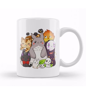 Ghibli Chibi Friends Kupa Bardak Porselen