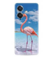 Oppo A3 Kılıf Boutique Baskılı Resimli Okaynus ve Flamingo Pcode -093