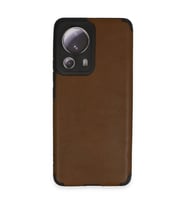 Xiaomi Mi 13 Lite Kılıf Loop Deri Silikon - Kahverengi