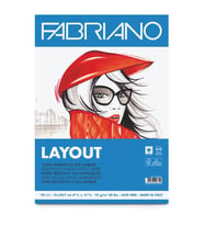 Fabriano Layout Pürüzsüz ve Geçirimsiz Marker Blok 75 gr. A3 70 yp. 