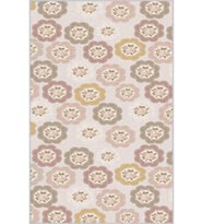 Eliana Home Baskılı, Yıkanabilir Kaymaz Taban Salon Halısı LNA1225 100x150 cm (Bej)