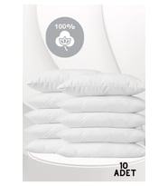 Beyaz Fermuarlı Iç Astar Yastık Kılıfı 50x70 Cm 10 Adet