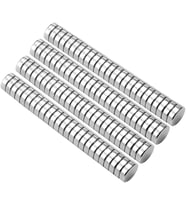 Lexroo N52 – 100 adet yuvarlak mini mıknatıslar, 5 x 1 mm, saklama kutulu