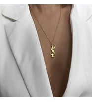 YSL Tasarım Gümüş Kadın Hediyelik Kolye