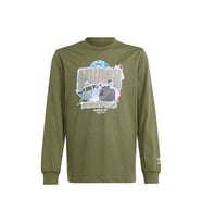 adidas Longsleeve Çocuk Günlük Tişört IR9772 Haki (Haki)