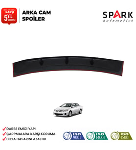 Toyata Corolla 2008-2013 Yıl Aralığı Uyumlu Arka Cam Spoyler