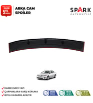 Toyata Corolla 2008-2013 Yıl Aralığı Uyumlu Arka Cam Spoyler