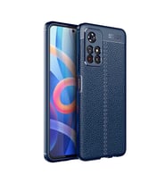 Xiaomi Redmi Note 11 / Note 11S Kılıf Deri Tarzı Niss Silikon Case (Lacivert)