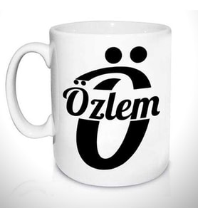 Kişiye Özel İsme Özel Hazırlanan Kupa Bardak