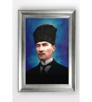 Gümüş Çerçeveli Atatürk Tablo a775