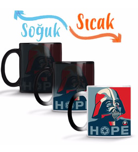 Darth Vader Hope Sihirli Kupa Bardak Porselen
