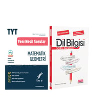 Birey TYT Matematik Geometri Yeni Nesil Sorular ve AKM Dil Bilgisi Soru Bankası Seti 2 Kitap