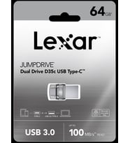 Lexar 64GB Usb 3.0 J.Drive D35c OTG Type-C 100MB-s Çift Taraflı Flash Bellek