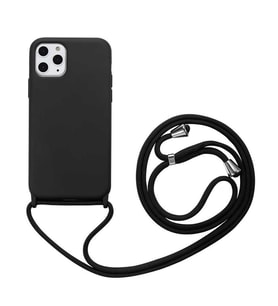 Apple iPhone 11 Pro Kılıf Zore Ropi İpli Silikon Kılıf (Siyah)