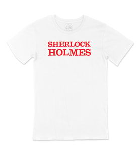 Kırmızı Sherlock Holmes Tişört