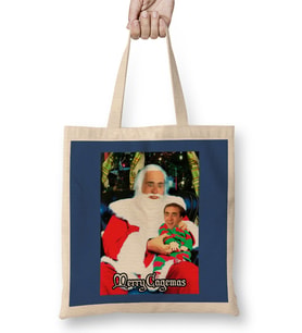 Merry Cagemas Santa Knee Nicolas Cage Christmas Bez Çanta Uzun Saplı