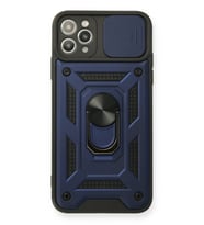 Pilelistore   iPhone 11 Pro Max Kılıf Pars Lens Yüzüklü Silikon - Lacivert
