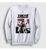 Presmono Unisex Beyaz Gang V2 Anime Tokyo Revengers Sweatshirt 259911tt