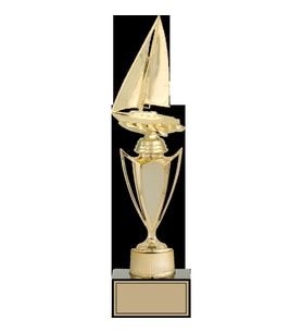 ODAK KUPA - Figürlü Kupalar - Yelken Figürlü Kupalar FG-040 C - 36 cm