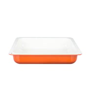 Lava Döküm Dikdörtgen 2/3 Gastronomi Küvet Ölçü 35x32cm. (Turuncu)