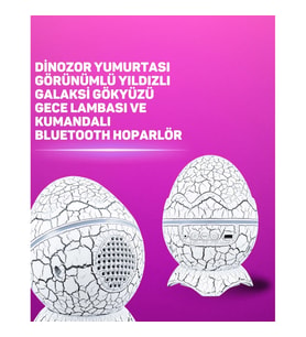 Mey İthalat® Bluetooth Hoparlör Özellikli 7 Renkli Gece Aydınlatması