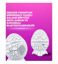 Mey İthalat® Bluetooth Hoparlör Özellikli 7 Renkli Gece Aydınlatması