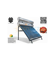 Solar KROM KILIF 30x Vakum Tüplü Güneş Enerjisi Sıcak Su Sistemi (AÇIK DEVRE DOĞAL AKIŞLI)