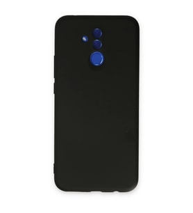 Huawei Mate 20 Lite Kılıf Nano İçi Kadife Silikon - Siyah