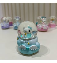Hello Kitty Işıklı Mini Boy Kar Küresi Tky0384 (Turkuaz)