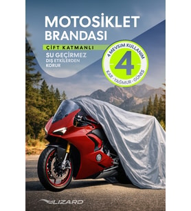 Aprilia SR 50 Uyumlu Su Geçirmez Motosiklet Brandası Motor Branda Taşıma Çantalı Lastikli