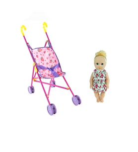 Oyuncak Konuşan Bebek Zeliş Baston Pusetli Set