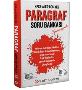 Öğreti Akademi Yayınları Kpss Ales Dgs Yks Paragraf Soru Bankası