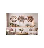 Resim çerçevesi çiçekler ve canım ailem çerçeve 50 cm çiçekler 30 cmdir.no 14