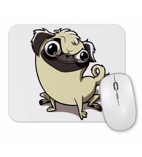 Pug Köpek Dog Pet Sevimli Cute Cartoon Animation Mouse Pad
