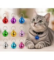 Renkli Metal Kedi ve Köpek Tasma Çanı – Tasma Aksesuarı 1 Adet