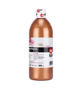 Red Apple Yaldız Kumaş Boyası 500 ml. METALİK BAKIR 