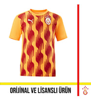 Galatasaray Lisanslı Puma A Takım Sarı - Kırmızı Antreman T-Shirt 77969304