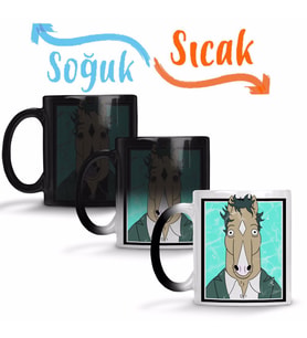 Bojack Horseman 012 Sihirli Kupa Bardak Porselen