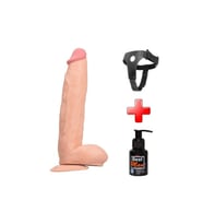 31 cm Belden Bağlamalı Vantuzlu Realistik Penis anl Vajinal Dildo