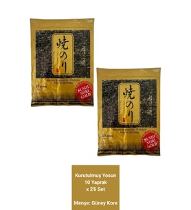 Yaki Nori Sushi Yosunu 10 Yaprak 27 g 2'li Set