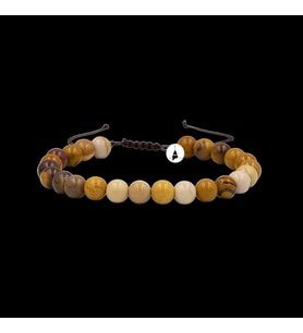Jasper 6mm Merdiven Kapama Doğal Taş Bileklik