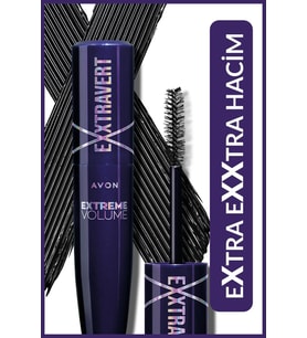Avon Exxtravert Ekstra Hacim Veren Maskara 9 Ml. Blackest Black