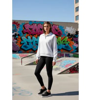 Kadın Polo Yaka Reglan Kol %100 Pamuk Sweatshirt Fonksiyonel Dayanıklı Kaliteli Konforlu Şık