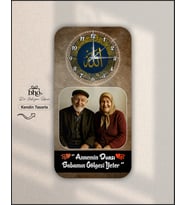 Kişiye Özel Duvar Saati (Ahşap)