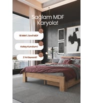 Lotus 2 Çekmeceli Çift Kişilik MDF Karyola