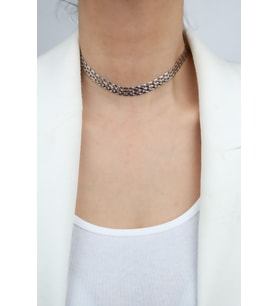 Geçme Zincir Choker Kolye